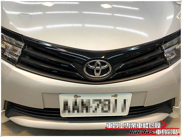 TOYOTA ALTIS 鍍鉻飾條 高亮黑 改色包膜