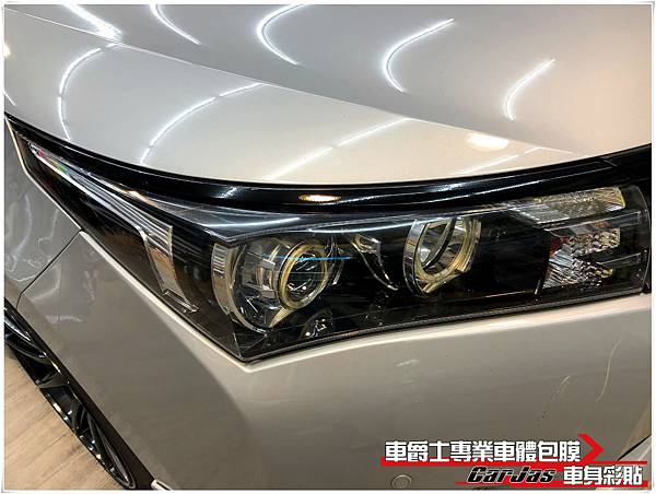 TOYOTA ALTIS 鍍鉻飾條 高亮黑 改色包膜