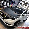 HONDA HR-V 引擎蓋 車頂 3D黑卡夢改色包膜 鍍鉻飾條 極光金屬金改色貼膜