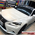 LEXUS IS250 類全景天窗高亮黑車頂貼膜