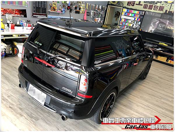 MINI COOPERS 類全景天窗高亮黑車頂貼膜