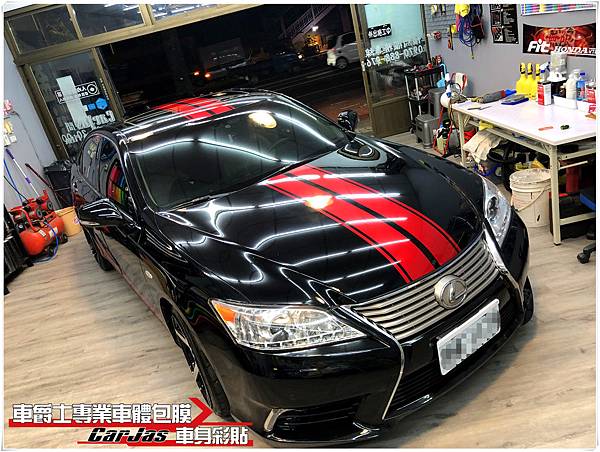 LEXUS ES350 客製化 運動線條 車身彩貼