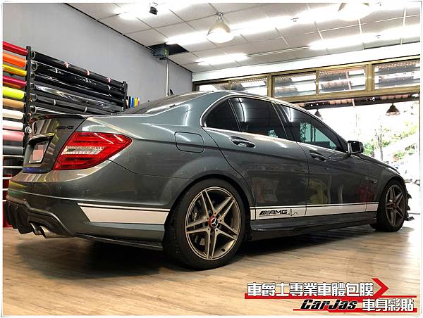 BENZ C63 客製化 AMG 車身彩貼