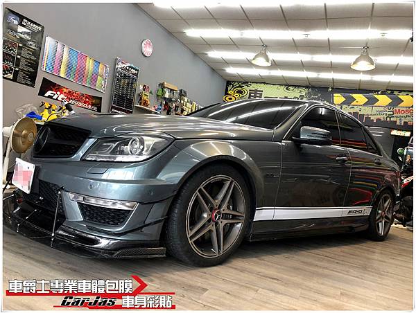 BENZ C63 客製化 AMG 車身彩貼