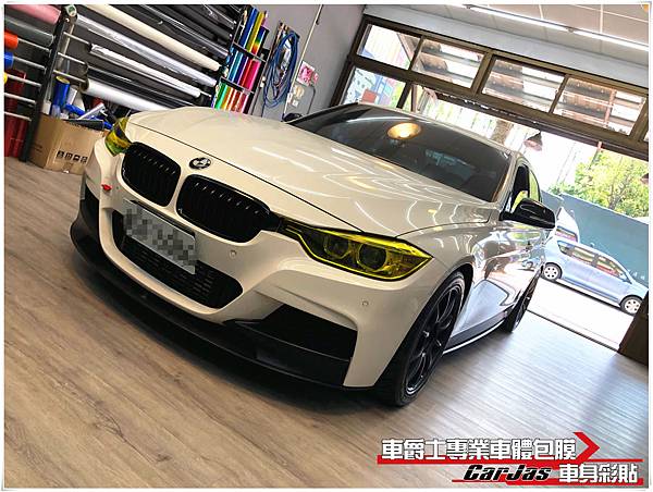 BMW M3 大燈金黃改色包膜