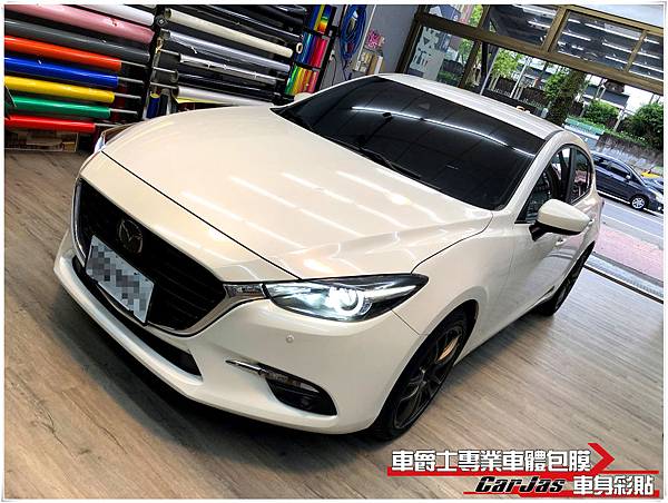 3代 NEW MAZDA3 內裝飾板 3D黑卡夢 改色包膜