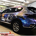 HYUNDAI SANTA FE 山土匪 客製化變形金剛全車車身彩貼、高亮黑車頂＆後視鏡、車燈燻黑改色包膜