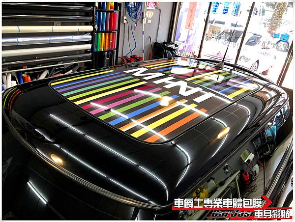 MINI COOPER 客製化天窗彩貼