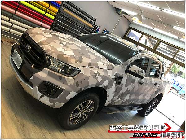 車爵士車體包膜車身彩貼 Ford Ranger 全車迷彩改色包膜 車爵士專業車體包膜車身彩貼的部落格 痞客邦