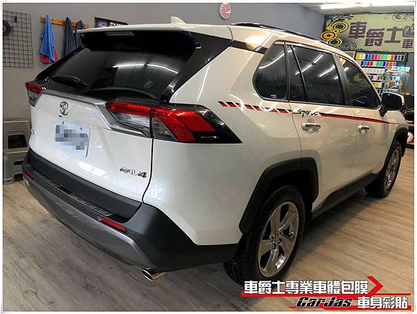 TOYOTA RAV4 客製化車身腰線車身彩貼