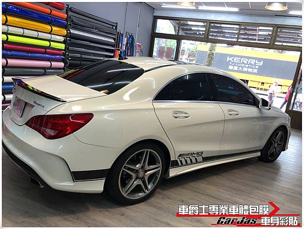 車爵士車體包膜車身彩貼 BENZ CLA250 客製化 AMG車身線條車身彩貼