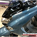 車爵士車體包膜車身彩貼-YAMAHA SMAX 全車殼、車燈自體修復透明犀牛皮保護包膜&3D黑卡夢改色包膜