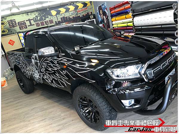 車爵士車體包膜車身彩貼- FORD RANGER 浪九 皮卡 客製化 車身彩貼