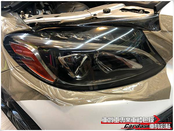 車爵士車體包膜車身彩貼 BENZ CLA 250 大燈 自體修復 茶色燻黑 尾燈 深黑燻黑 改色包膜