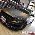 車爵士車體包膜車身彩貼-BENZ CLA250 全車漆面 3M 消光黑改包膜