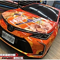 車爵士車體包膜車身彩貼-TOYOTA ALTIS 客製化某科學的超電磁砲全車彩貼代施工