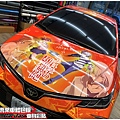 車爵士車體包膜車身彩貼-TOYOTA ALTIS 客製化某科學的超電磁砲全車彩貼代施工