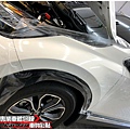 車爵士車體包膜車身彩貼-HONDA CR-V 車頭迎風面自體修復透明犀牛皮保護膜