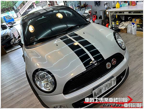 車爵士車體包膜車身彩貼-MINI COUNTRYMAN 運動線條車身彩貼