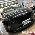 車爵士車體包膜車身彩貼-NEW MAZDA3 大燈 茶色燻黑自體修復改色包膜