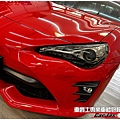 車爵士車體包膜車身彩貼-TOYOTA FT86 大燈 茶色燻黑自體修復改色包膜