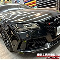 車爵士車體包膜車身彩貼-AUDI A7 大燈 尾燈 茶色燻黑TPU自體修復改色包膜