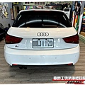 車爵士車體包膜車身彩貼-AUDI A1 尾燈 茶色燻黑TPU自體修復改色包膜