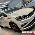 車爵士車體包膜車身彩貼-VOLKSWAGEN GOLF 客製化車身腰線車身彩貼