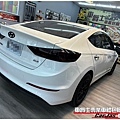 車爵士車體包膜車身彩貼-HYUNDAI ELANTRA 尾燈 深燻黑改色包膜