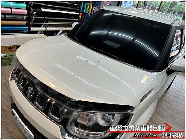 車爵士車體包膜車身彩貼-SUZUKI IGNIS 全車漆面TPU自體修復透明犀牛皮保護膜&客製化車身線條彩貼