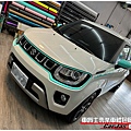 車爵士車體包膜車身彩貼-SUZUKI IGNIS 全車漆面TPU自體修復透明犀牛皮保護膜&客製化車身線條彩貼