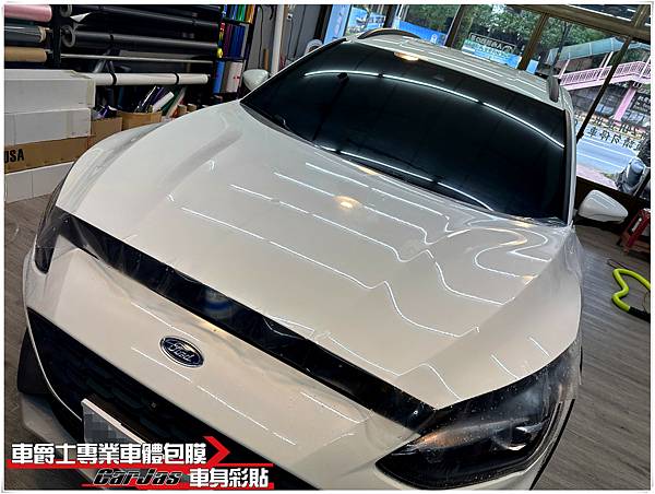 車爵士車體包膜車身彩貼-FORD FOCUS 全車漆面 TPU自體修復透明犀牛皮保護膜、車燈茶色燻黑改色包膜