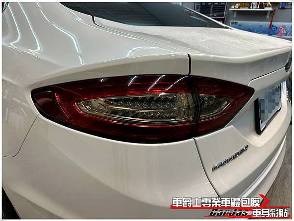 車爵士車體包膜車身彩貼-FORD MONDEO 大燈 尾燈 茶色燻黑改色包膜