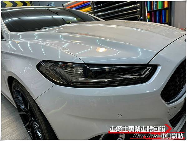 車爵士車體包膜車身彩貼-FORD MONDEO 大燈 尾燈 茶色燻黑改色包膜