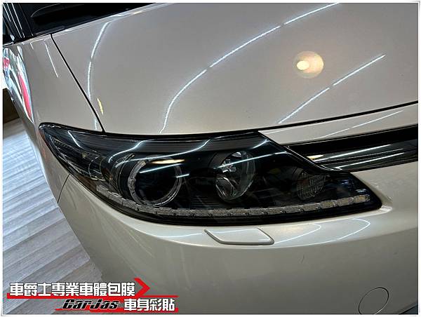 車爵士車體包膜車身彩貼-TOYOTA PREVIA 大燈自體修復TPU透明犀牛皮保護包膜