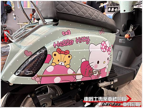 車爵士車體包膜車身彩貼-KYMCO iMANY 客製化車身彩貼代施工