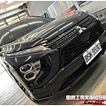 車爵士車體包膜車身彩貼-MITSUBISHI ECLIPSE CROSS 鍍鉻飾條3D黑卡夢改色包膜