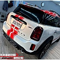 車爵士車體包膜車身彩貼-MINI COUNTRYMAN 客製化運動線條車身彩貼、車頂彩貼