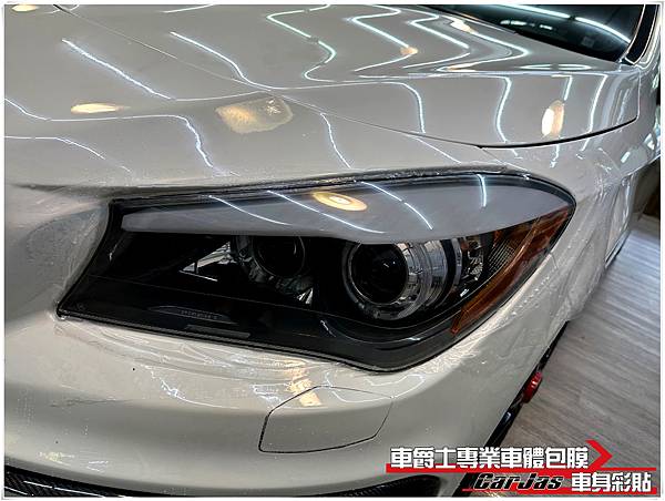 車爵士車體包膜車身彩貼-BENZ CLA250 車頭迎風面自體修復TPU透明犀牛皮保護包膜