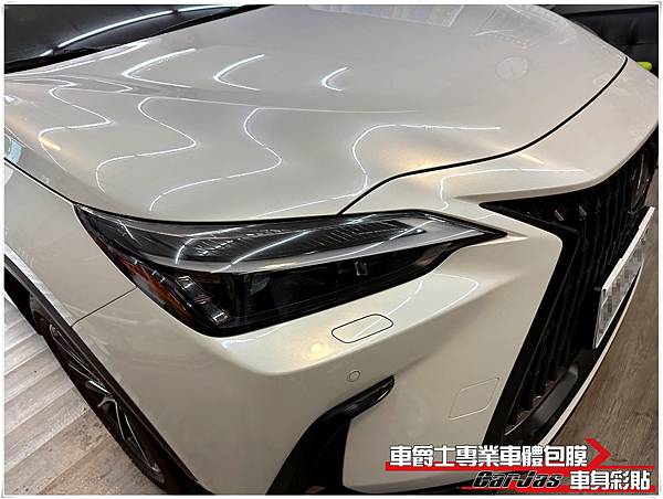 車爵士車體包膜車身彩貼-LEXUS NX200T 車頭迎風面自體修復TPU透明犀牛皮保護包膜