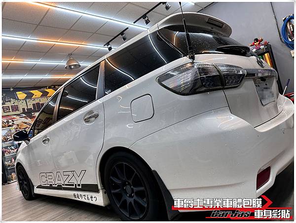 車爵士車體包膜車身彩貼-TOYOTA WISH 車身彩貼