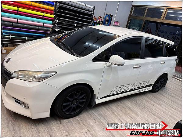 車爵士車體包膜車身彩貼-TOYOTA WISH 車身彩貼