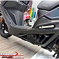 車爵士車體包膜車身彩貼-KYMCO KRV 車身局部車殼3D黑卡夢改色包膜