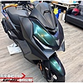 車爵士車體包膜車身彩貼-KYMCO KRV 車身局部車殼3D黑卡夢改色包膜