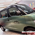 車爵士車體包膜車身彩貼-TOYOTA TOWN ACE 全車漆面 電光金屬軍綠&消光黑改色包膜