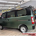 車爵士車體包膜車身彩貼-TOYOTA TOWN ACE 全車漆面 電光金屬軍綠&消光黑改色包膜