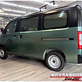 車爵士車體包膜車身彩貼-TOYOTA TOWN ACE 全車漆面 電光金屬軍綠&消光黑改色包膜