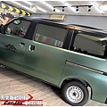 車爵士車體包膜車身彩貼-TOYOTA TOWN ACE 全車漆面 電光金屬軍綠&消光黑改色包膜