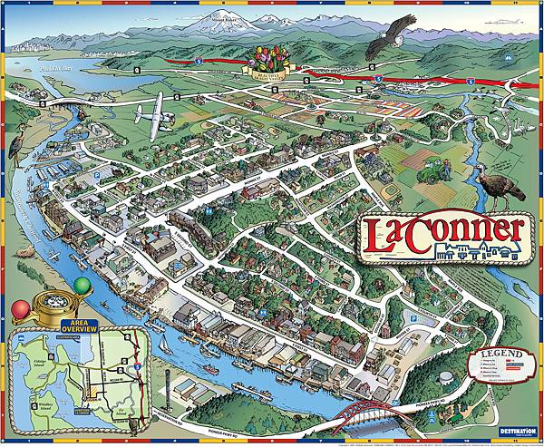 La Conner Destination Map; 2009