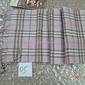 BURBERRY巴寶莉純羊絨圍巾男女士經典小格子粉色 2300_conew1
